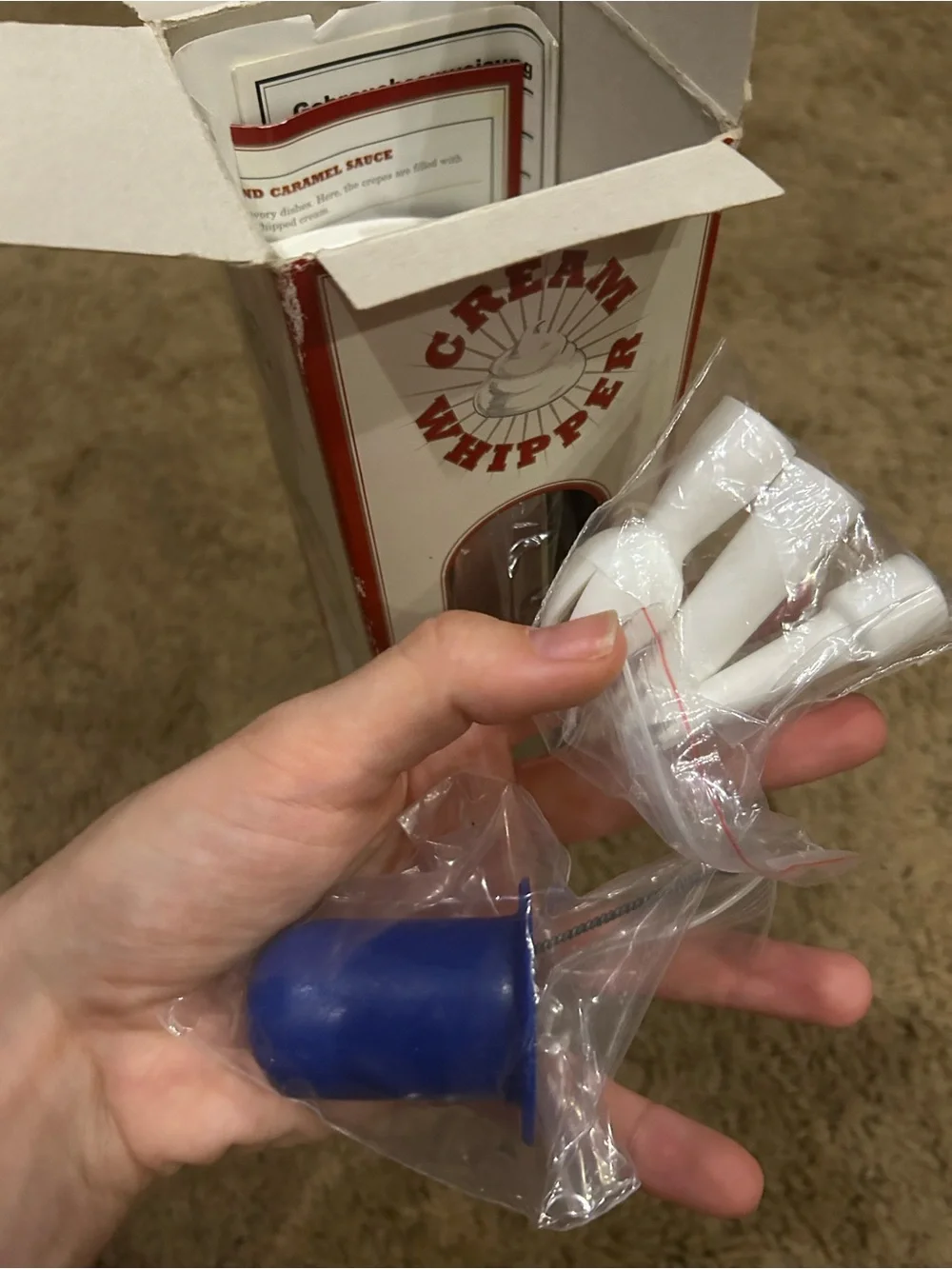 Williams Sonoma Cream Whipper Stainless Steel New in Box 2001